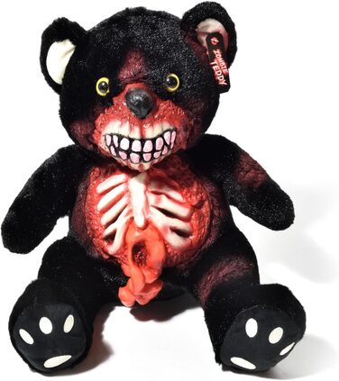 М'яка іграшка Zombie Teddy XXL, 30 см, чорний