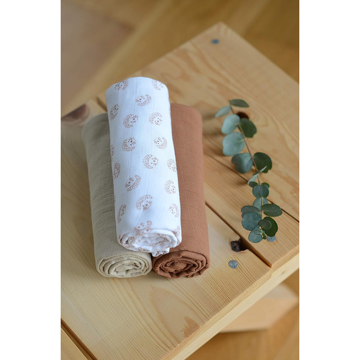 Набір з 3 муслінових пелюшок, серветки від відрижки, муслін з органічної бавовни, багатоцільові серветки пелюшка, нагрудник, серве