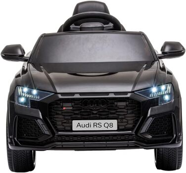 Дитячий автомобіль - Електромобіль Audi RS Q8 - ліцензійний - акумулятор 12V7A та 2 двигуни - 2.4Ghz MP3 шкіра Єва (чорний)