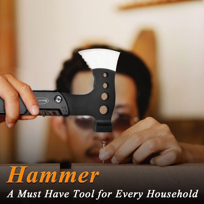 Мультитул Топірець Чоловічий подарунок 11-в-1 багатофункціональний інструмент з сокирою ніж молоток пила відкривачка для пляшок ви