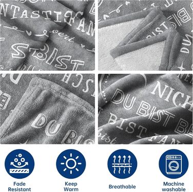 Подарунки для жінок та чоловіків, персоналізована ковдра, подарунок на день народження для жінок, подарунки-подяки для дівчини, сестри, колеги, суперм&39яка фланелева ковдра 62 x 52 дюйми, сірий