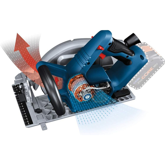 Акумуляторна дискова пила Bosch Professional 18V System BITURBO GKS 18V-68 C (вкл. 1 пиляльне полотно, захисний кожух, без акумуля