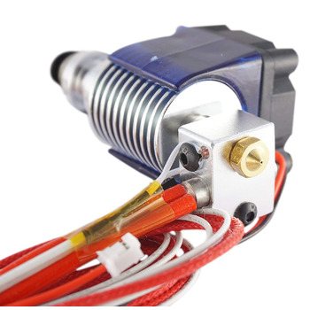 Комплект гарячого кінця V6 Повністю металевий тефлонова J-головка Bowden, сопло 0,4 мм, тефлонова трубка, вентилятор, силіконовий кожух, термопаста, зєднувач PC4-M6 Push-Fit 1,75 мм для 3D-принтерів Anycubic, Creality, Anet та інших. Комплект гарячого кін