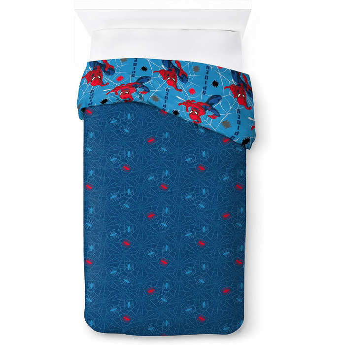 Комплект дитячої постільної білизни Jay Franco Marvel Spiderman Spidery Faces 100 бавовна односпальний розмір 135x200 см - підодія