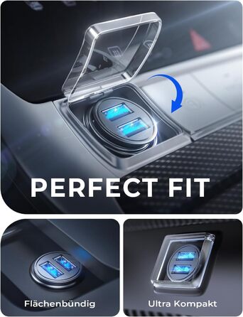 Автомобільний зарядний пристрій 4.8A 12v USB адаптер прикурювач USB супер міні швидкий зарядний пристрій металевий автомобільний з