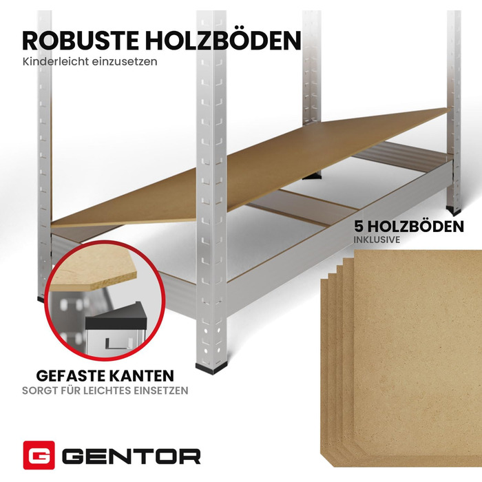 Металевий стелаж 180x90x40 см комплект із 2 надміцних стелажів з 5 полицями оцинковані стелажі для зберігання у підвалі стелажі для майстерні, підвалу та гаража до 875 кг