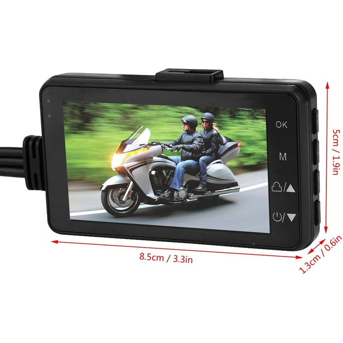 Відеореєстратор для мотоцикла, відеокамера для мотоцикла, відеореєстратор, модний HD відеореєстратор для мотоцикла, 120-градусний