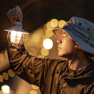 Світлодіодний кемпінговий ліхтар, 3 режими, вінтажний, яскравий ліхтар для коней з міцною конструкцією, аксесуар для активного відпочинку з енергоефективним дизайном, кемпінгове спорядження, ліхтарі для альпінізму, риболовлі, кремового кольору