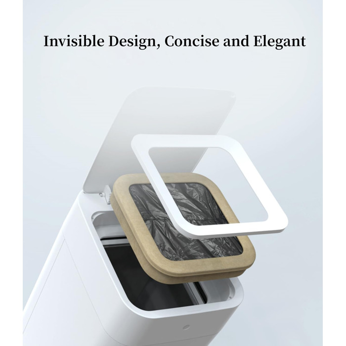 Офіційні змінні кільця TOWNEW T1/T1S/T Air X/T Air Lite для смарт-баків для кухні, міцні сміттєві пакети для електричних автоматичних сміттєвих баків, 6 змінних кілець, до 150 сміттєвих пакетів