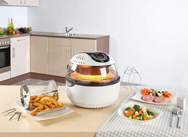 Галогенові печі Rosenstein & Shne цифрова галогенна конвекційна піч, 6 програм, 10 л, 1 200 Вт, 7 частин (конвекційна піч, духовка, хлібопічка)