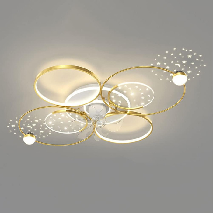 Стельовий світлодіодний світильник PAZWAHF 105 Вт, стельовий вентилятор зі світлодіодним підсвічуванням, регульованою швидкістю ві