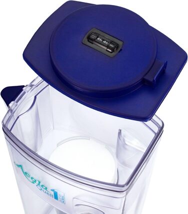 Фільтр для води AcalaQuell One Темно-синій Фільтр для води з активованим вугіллям Найвища продуктивність фільтра - багатошаровий Без BPA та BPB ReNaWa - Технологія Створює смачну, заспокійливу воду