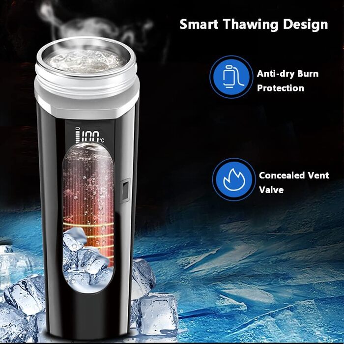 Дорожній чайник Baceyong 24V/12V для автомобіля/вантажівки, портативний електричний автомобільний термос-глечик для подорожей