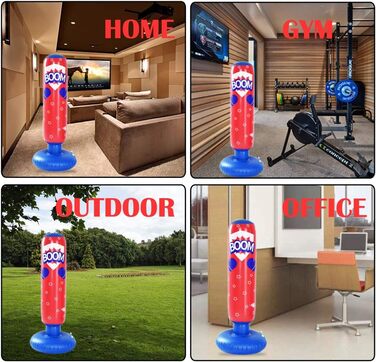 Боксерська груша JanTeelGO Kids 120 см, боксерська груша для миттєвого відскоку для занять кікбоксингом, карате, тхеквондо для зня