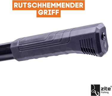 Підсак для лову щуки та судака Zite Fishing з гумовим покриттям та плечовим ременем - складний великий підсак для лову щуки та судака - 165 см 1. Підсак продається окремо