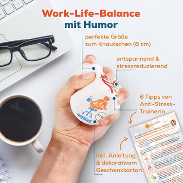 Піктограми Кумедний стрес-куб 6 дизайнів, подарункова коробка та інструкції Іграшка-антистрес, Подарунок колезі, Подарунок до офіс