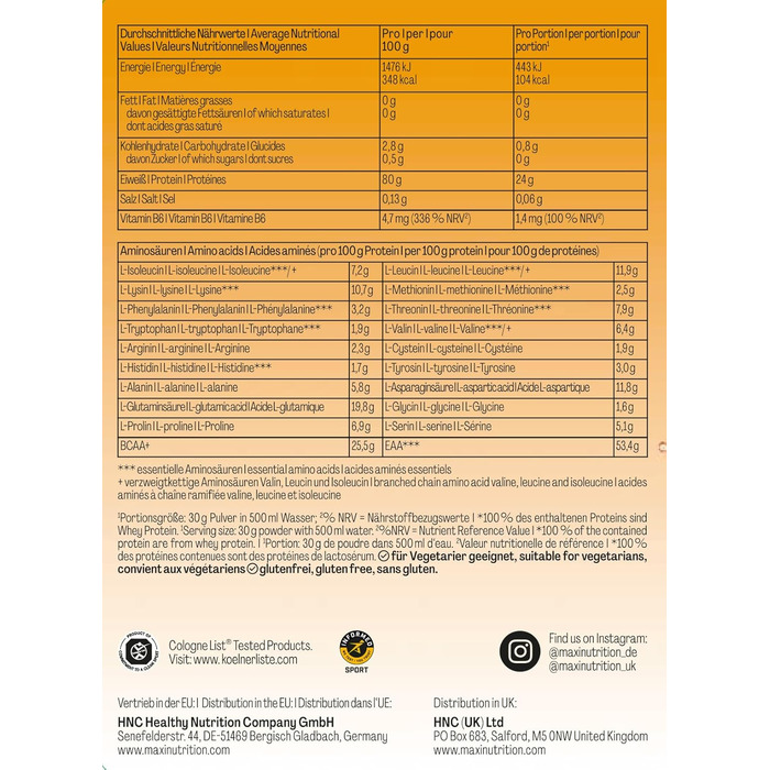 Протеїн MaxClear 100% Whey Isolate, Лимонний холодний чай, 420 г