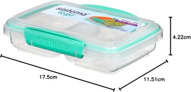 Контейнер для харчування Kleiner Split TO GO, 350 мл Ланчбокс з відділеннями Без BPA
