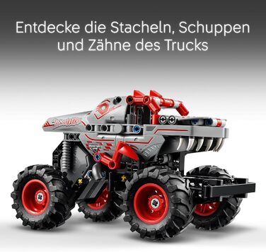 Іграшка-монстр-вантажівка з функцією відкатування, конструктор для дітей, подарунок для хлопчиків і дівчаток від 7 років 42200