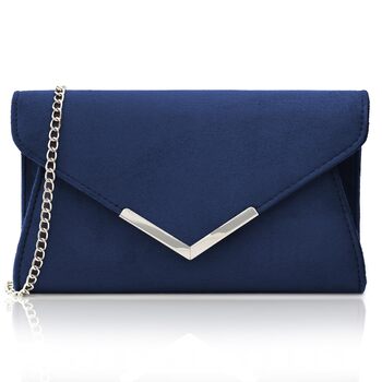Жіночий клатч Milisente із замшевої вечірньої сумки, маленька сумка через плече, замшевий синій