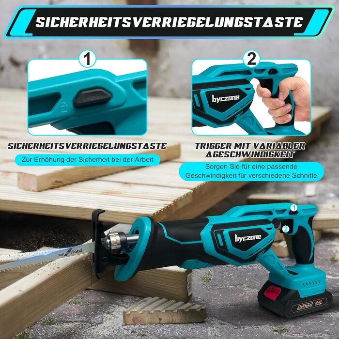 Професійна акумуляторна пила, акумуляторна пила, сумісна з акумулятором Makita 18 В, ідеально підходить для пиляння деревини/сталі