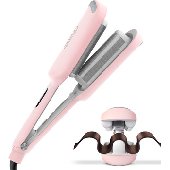 Плойка для волосся, плойка великі локони підходить для початківців, миттєві хвилі, 32 мм іонно-керамічна плойка для довгого коротк