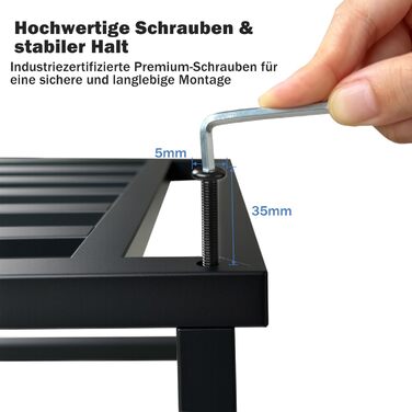 Металева підставка для рослин, 2 шт., 33 см чорного кольору, міцна підставка для квітів, стілець для рослин, нержавіюча підставка для квіткових горщиків, полиця для великих квіткових горщиків, для приміщень, відкритого тер&39єру, саду