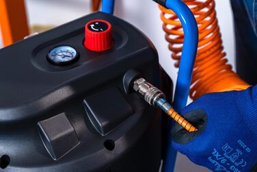 Вертикальний повітряний компресор EASE-AIR 50V, безмасляний повітряний компресор, максимальний тиск 10 бар, потужність 2 к.с., бак