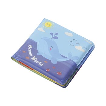 Чарівна книжка для купання, зі зміною кольору та функцією скрипу, кольорова