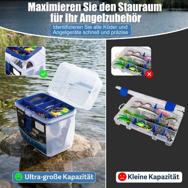 Набір для лову форелі Goture універсальний портативний набір рибальських приманок зі знімними відділеннями, у комплекті з приманками, гачками та грузилами, рибальський подарунок для рибалок, 209 предметів