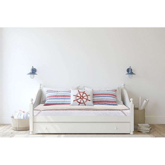 Постільна білизна з мериносової вовни, двосторонній наматрацник для дитячого ліжечка PERUGIANO, 100 мериносова вовна, товста, захисний килимок, наматрацник для дитячого ліжечка, наматрацник для дитячого ліжечка 70 x 140 см, розмір WOOLAMRK