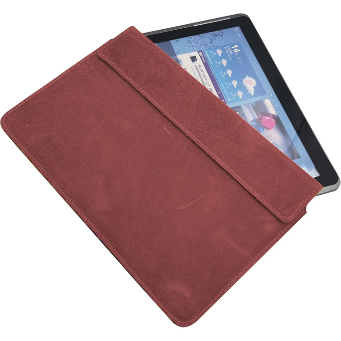 Шкіряний чохол для ноутбука MOELECTRONIX REAL підходить для Dell Latitude 5320 захисний шкіряний чохол Slim Tab з магнітним застіб