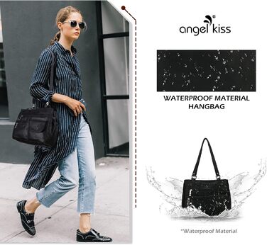 Сумка для поцілунку ангела Шкіряна жіноча сумка через плече Сумка сумки Водонепроникний тотализатор Сумка з багатофункціональною р