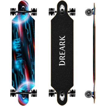 Лонгборд Classic Pro 42" 107 см 8-шаровий клен ABEC-11 PU колеса 70x51 мм T-Tool у комплекті вага до 120 кг для дорослих дівчат хлопчиків початківців drop-through freeride cruiser класний дизайн оригінал 2025