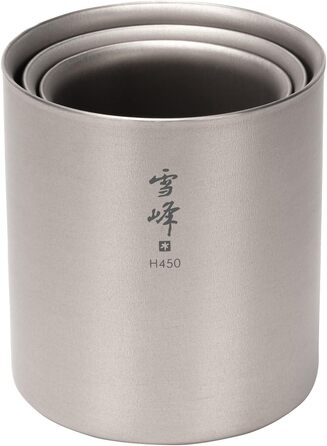 Титановий двостінний штабельований - 450 Срібний, 450