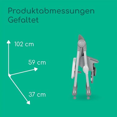 Дитячий стільчик для годування, 0-3 роки, 0-15 кг, регульований стільчик, 9 положень висоти та 3 положення нахилу, легко миється,