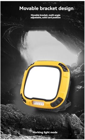 Портативний світлодіодний ліхтар-прожектор, потужне світло, ліхтарик для кемпінгу на свіжому повітрі, риболовлі, надзвичайних ситуацій, акумуляторний робочий ліхтарик з гачком