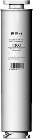 Із 3 змінних фільтрів (RO, PAC та SR) для фільтрів для води BEM LINA та IDA, фільтрувальні картриджі, поліпропілен/ватний стрижень з активованим вугіллям, зворотний осмос, композитний вугільний стрижень