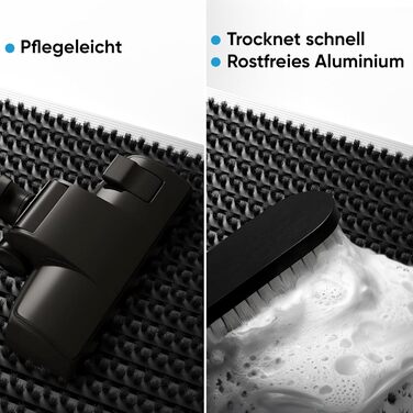 Вуличний алюмінієвий килимок для дверей з чорними щітками, килимок для збору бруду 40 x 60 см, вуличний килимок для дверей, алюмінієвий килимок для дверей, килимок для вулиці, скребок для взуття для входу в будинок, килимок-щітка для вулиці, килимок для д