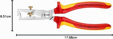 Стрипер KNIPEX StriX зі спеціальними ножицями для кабелю, 13 66 180 SB