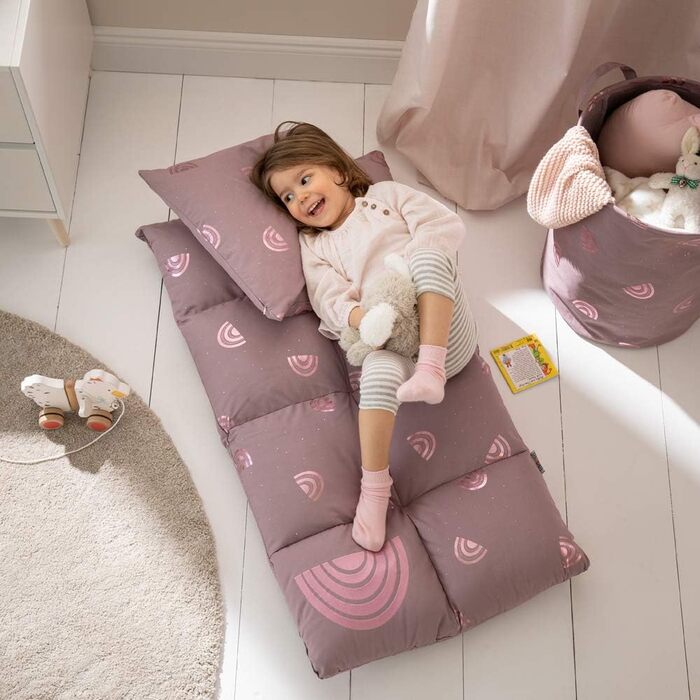 Дитяче крісло howa 2 в 1 шезлонг - спинка регулюється в 3 положеннях Rainbow 86011