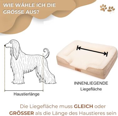 Ортопедичний кошик для собак преміум-класу, середнього розміру ліжко для собак із сертифікованим матеріалом з ефектом пам&39яті знімний та пральний чохол, водонепроникний, зручний шезлонг для собак середнього розміру (великого)