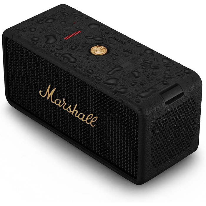 Бездротова портативна Bluetooth-колонка Marshall Middleton, понад 20 годин автономної роботи, водонепроникність IP67 - чорний і ла