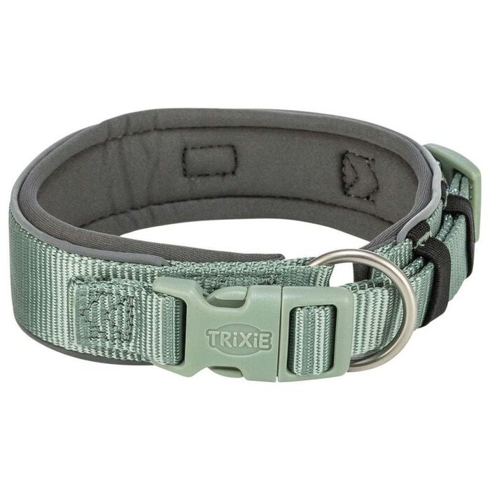 Преміум нашийник, екстра широкий, M-L, Шавлія/Графіт