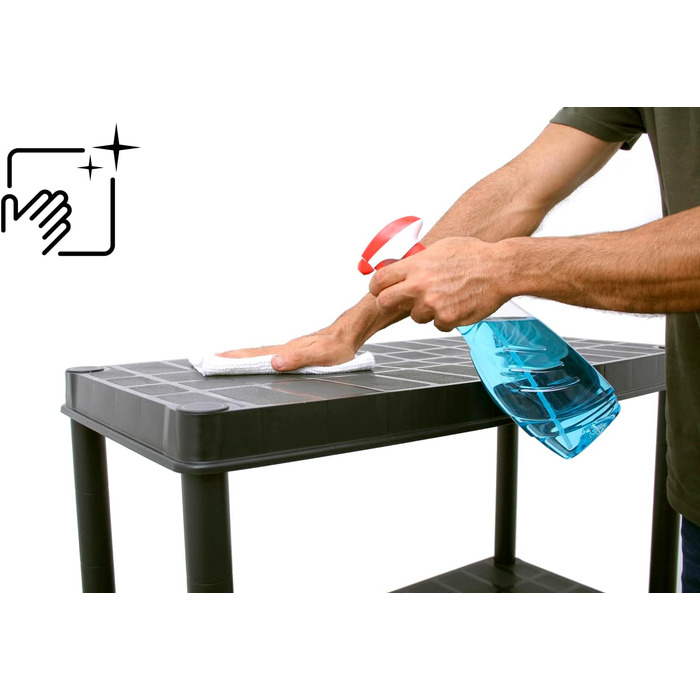 Посилений стелаж Kreher XXL, вантажопідйомністю до 300 кг, шириною 1,20 м та 60 кг на полицю