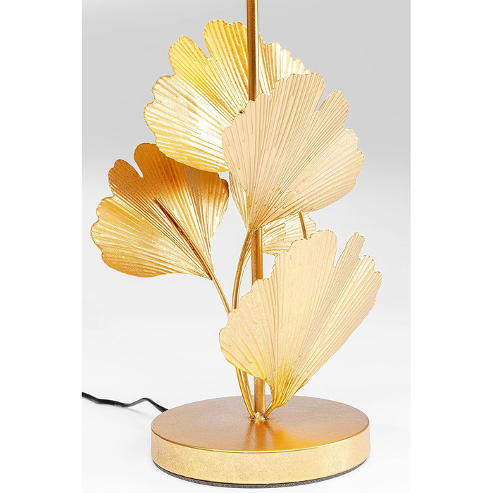 Настільна лампа Kare Design Flores Gold у формі листя гінкго, сталевий каркас, декоративний світильник для спальні або робочого столу, без лампочки, 62x30x30 см (В/Ш/Г)