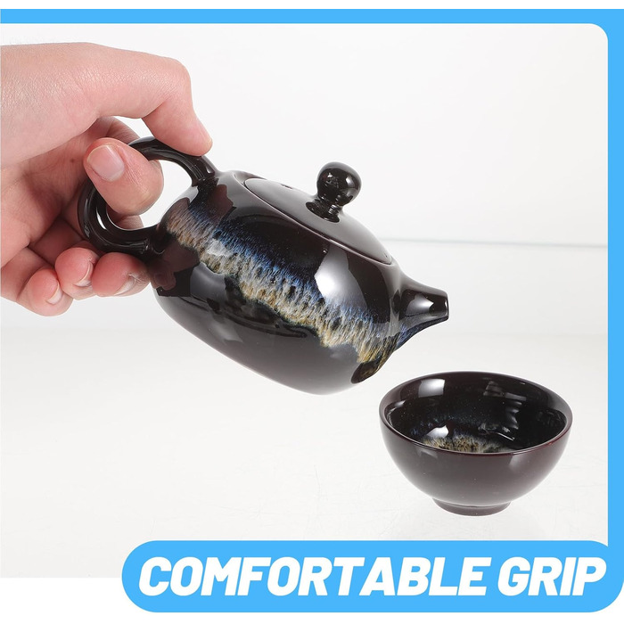 Набір для чаювання, керамічний, портативний, високої якості, в різних кольорах, для офісу та дому