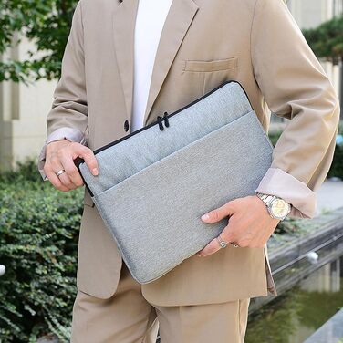 Сумка для ноутбука 11 12 13 14 15 16 дюймів Міцна та легка сумка для ноутбука 15 -16 дюймів Сірий