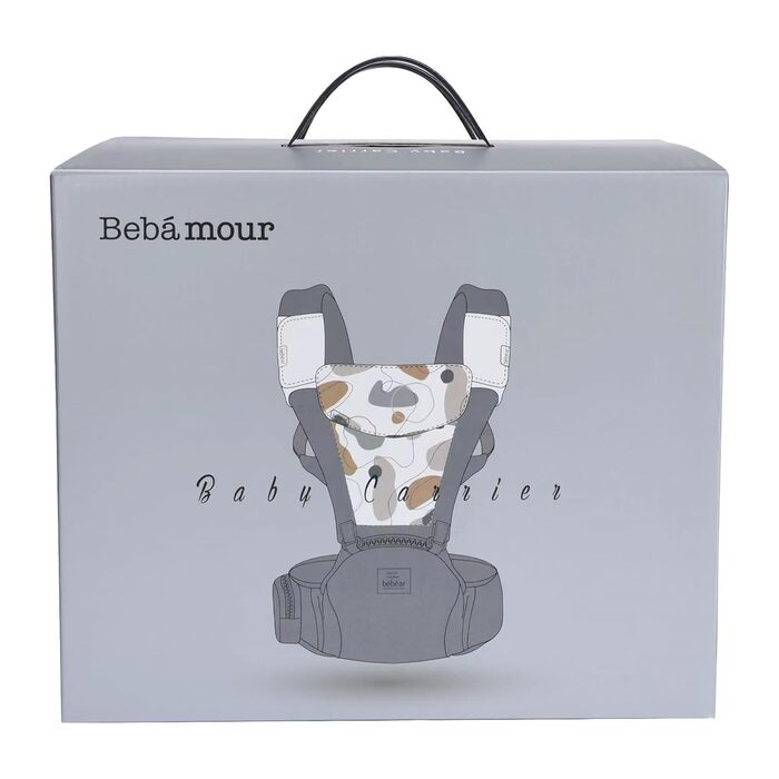 Переноска Bebear, Bebamour для дітей 0-36 місяців, рюкзак-переноска 3D air mesh для новонароджених і малюків, схвалена відповідно