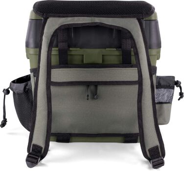 Кошик для сидіння Angelobox Fishing seat box Рибальський рюкзак Рибальська сумка Fishing case Ящик для рибальських снастей з 4 ящиками для снастей Колір Олива